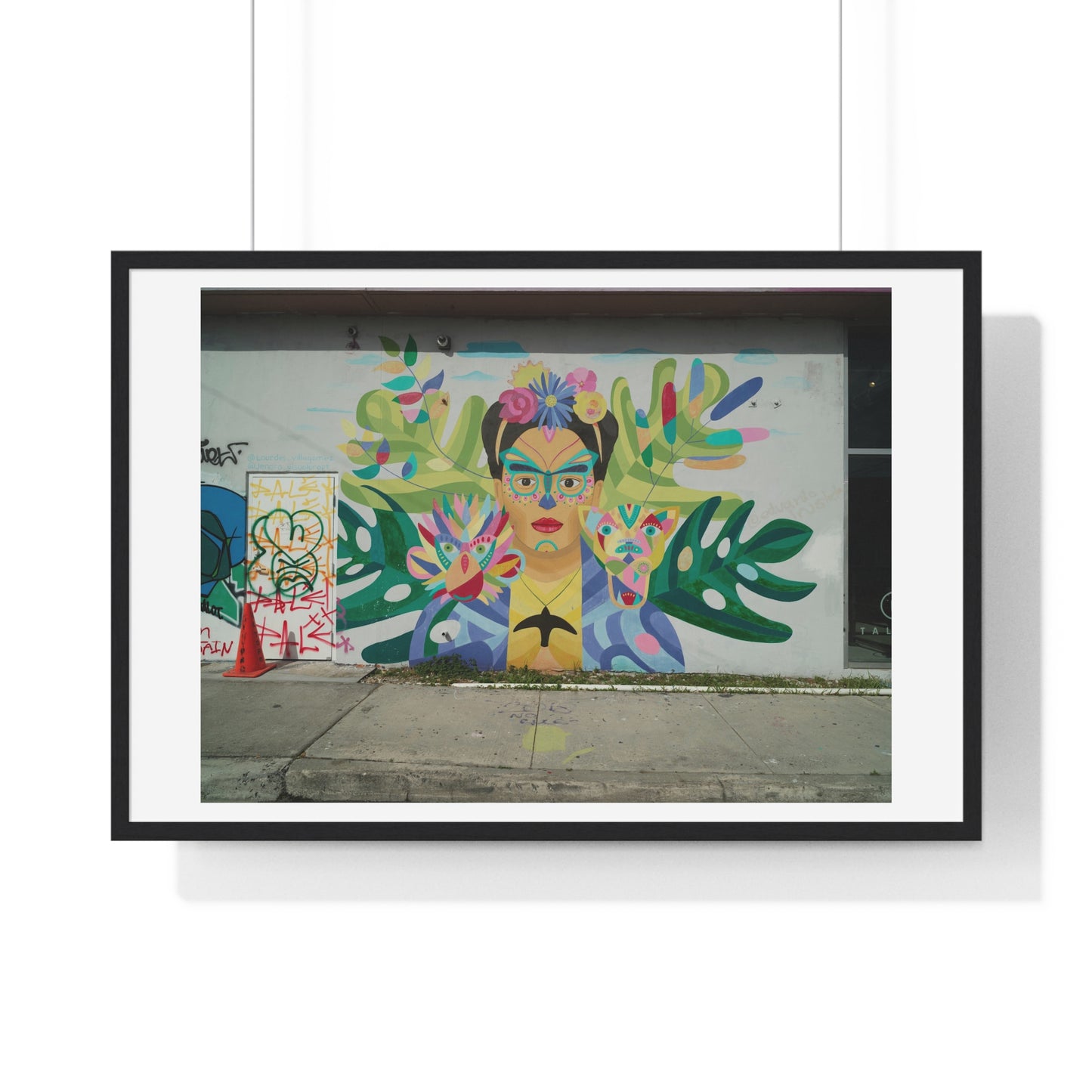 Mural Art in the Wynwood Neighbourhood of Miami, Florida, Framed Print