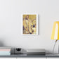 Cinematic Golden Goddess, Satin Canvas Wall Art