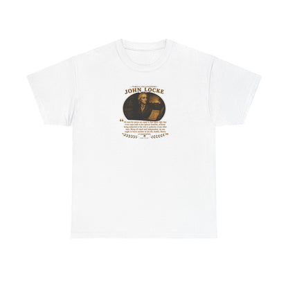 John Locke on Equality and the Social Contract, Philosophy Tribute T-Shirt