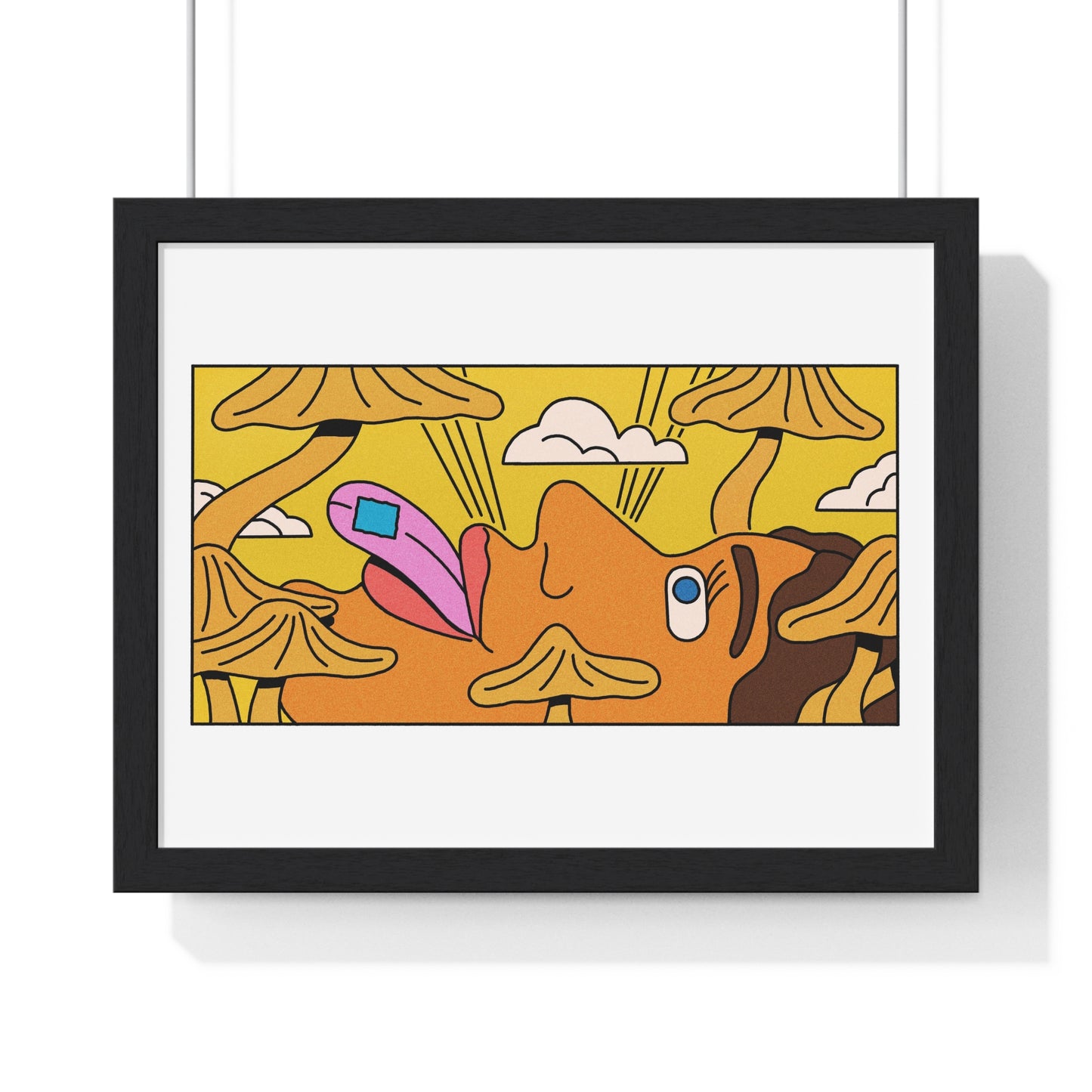 Psychedelic Cartoon Art, Framed Print