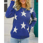 Vireous Five-Pointed Star Casual Women's Sweater