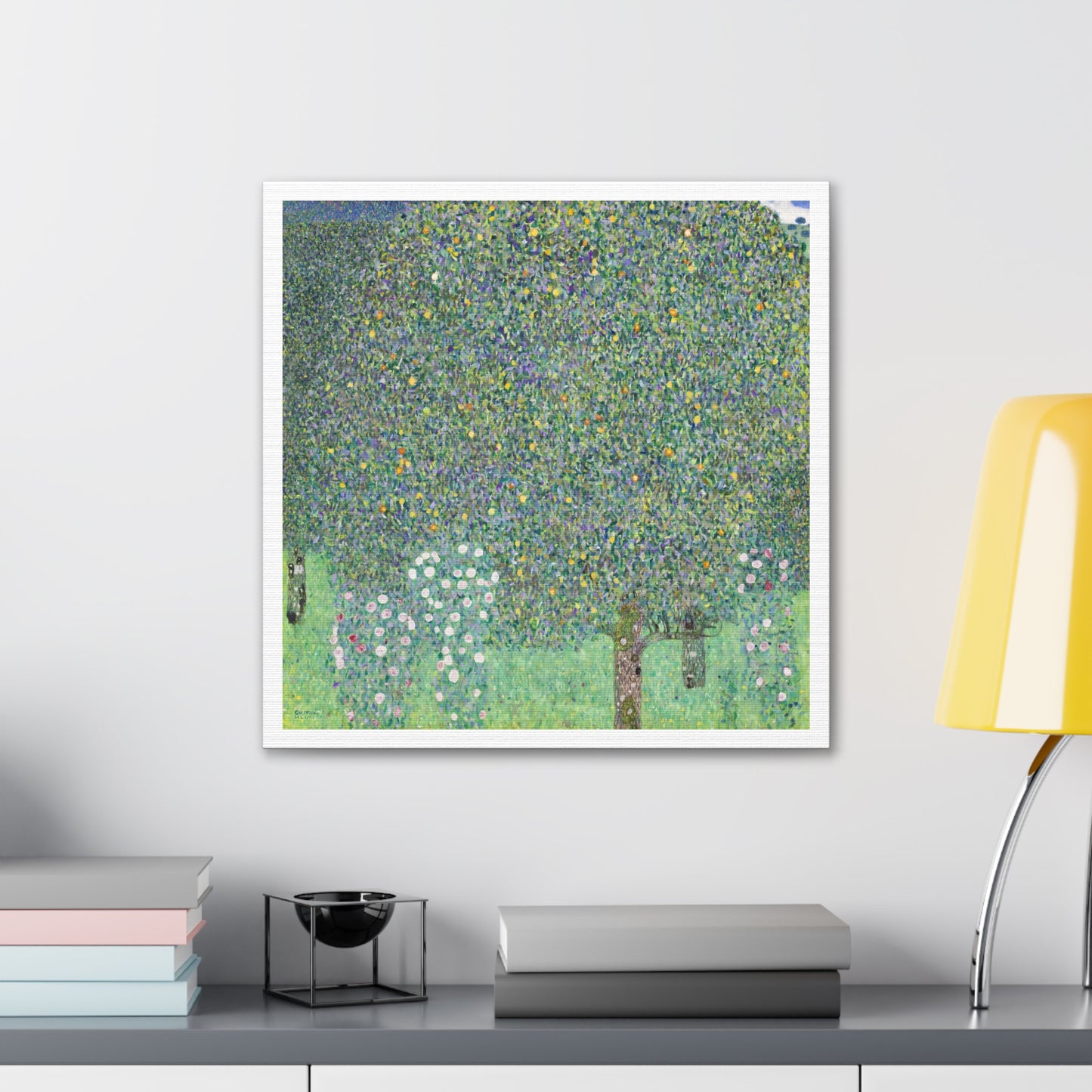 Rosebushes under the Trees (1905) by Gustav Klimt, Canvas Art Print from the Original