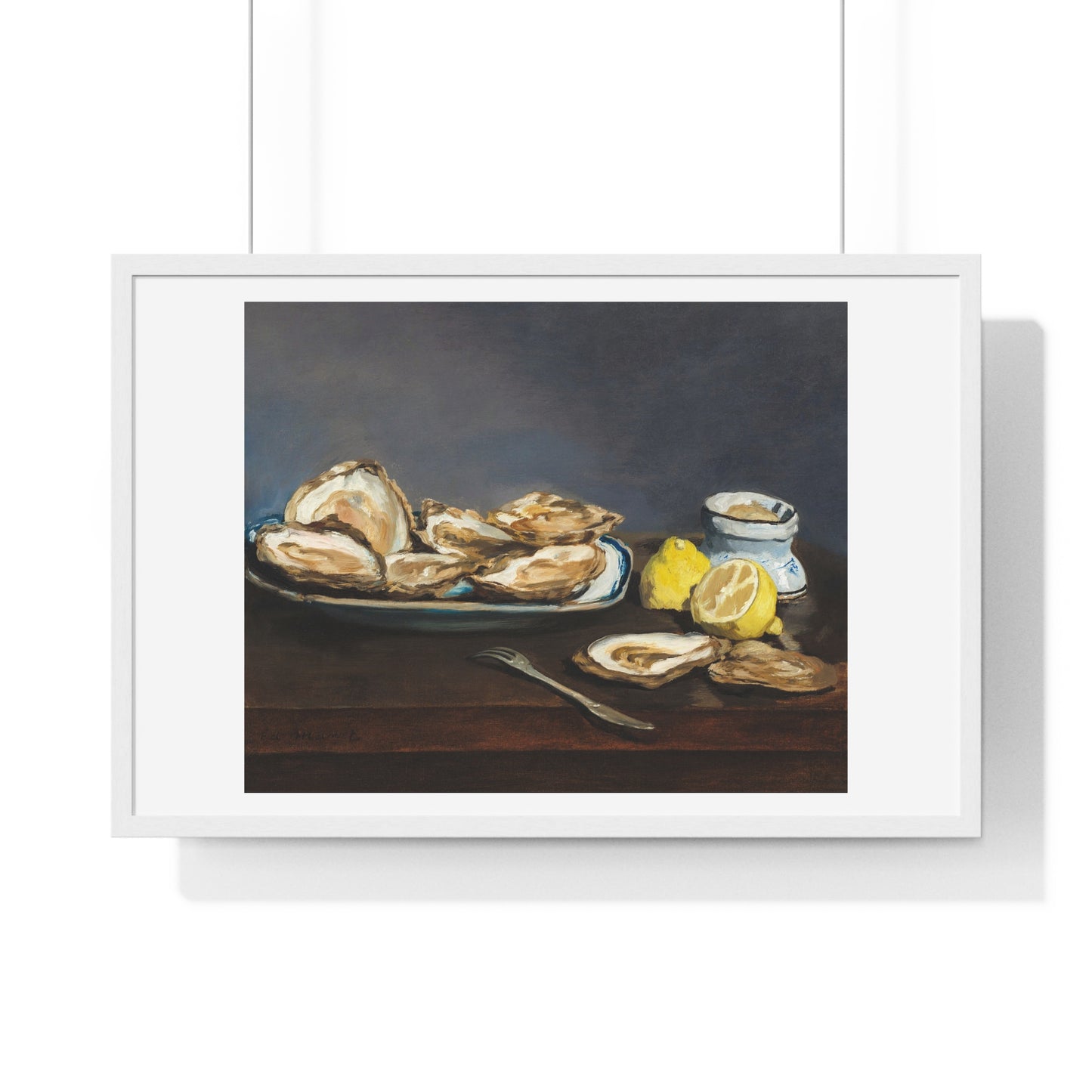 Oysters (1862) by Edouard Manet, from the Original, Framed Art Print