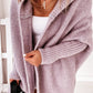 Hooded Bat-Sleeve Oversized Fashion Cardigan, Multi Colours