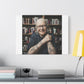 Tattooed Old Woman, Whimsical Canvas Wall Art