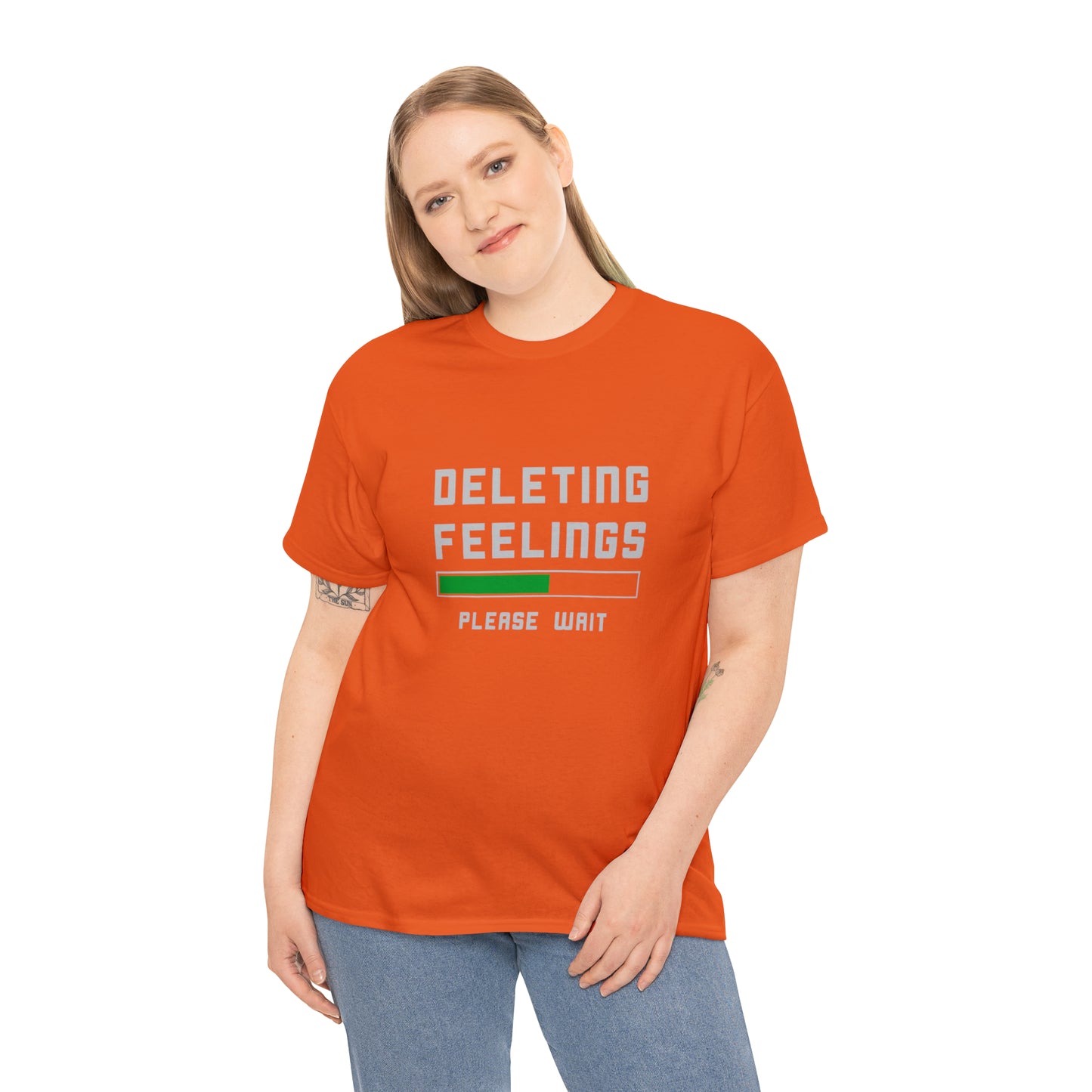 Deleting Feelings Abstract Cotton T-Shirt