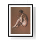 Seated Nude Female Figure by Edwin Austin Abbey from the Original, Framed Art Print