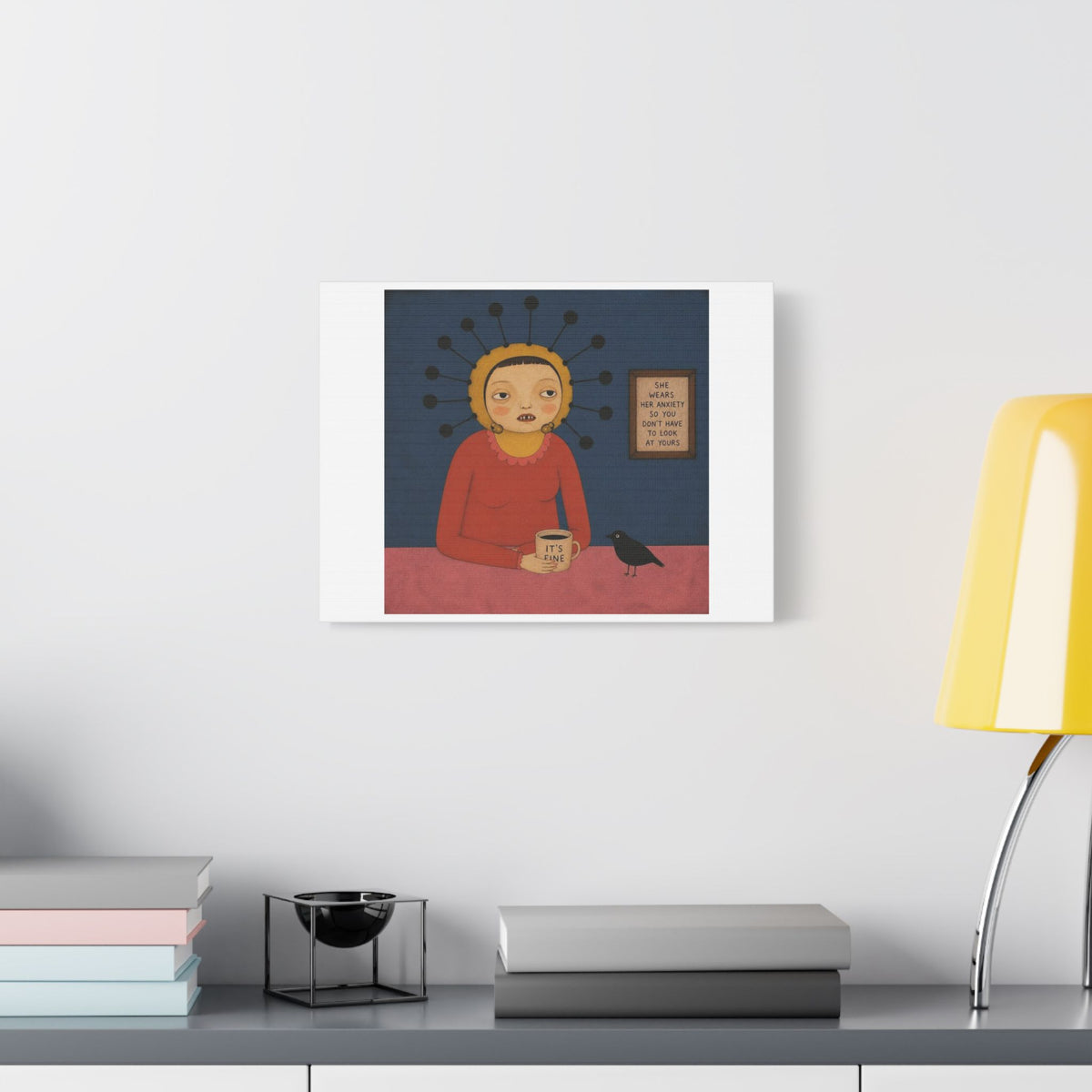 It's Fine IV, Cartoon Art Print on Canvas