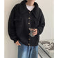 Vireous Retro 1970s Lapel Single-Breasted Men's Cardigan Sweater Coat