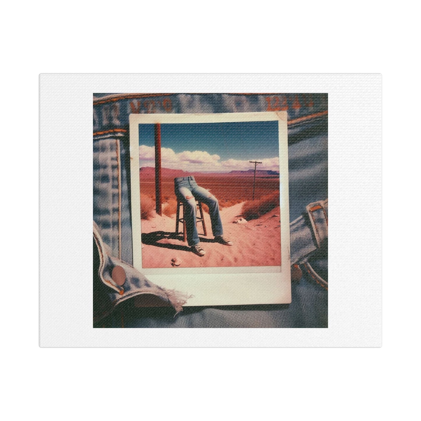 Your Life is a Polaroid in the Pocket of the Universe 'Designed by AI' Art Print on Canvas