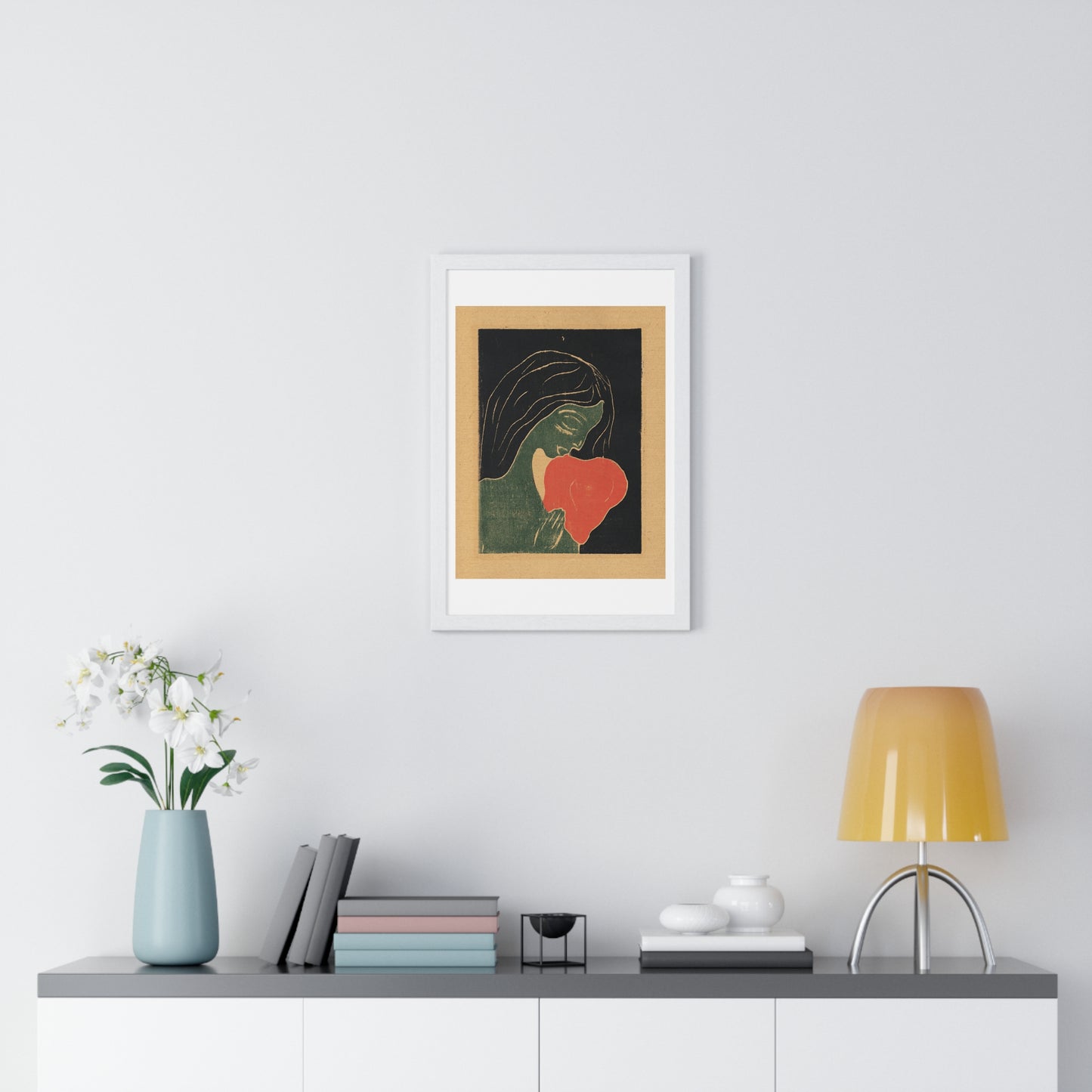 The Heart (1898–1899) by Edvard Munch, from the Original, Framed Print