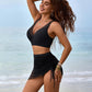 Vireous Swimsuit Summer Sexy Sling Dress with Integral Briefs