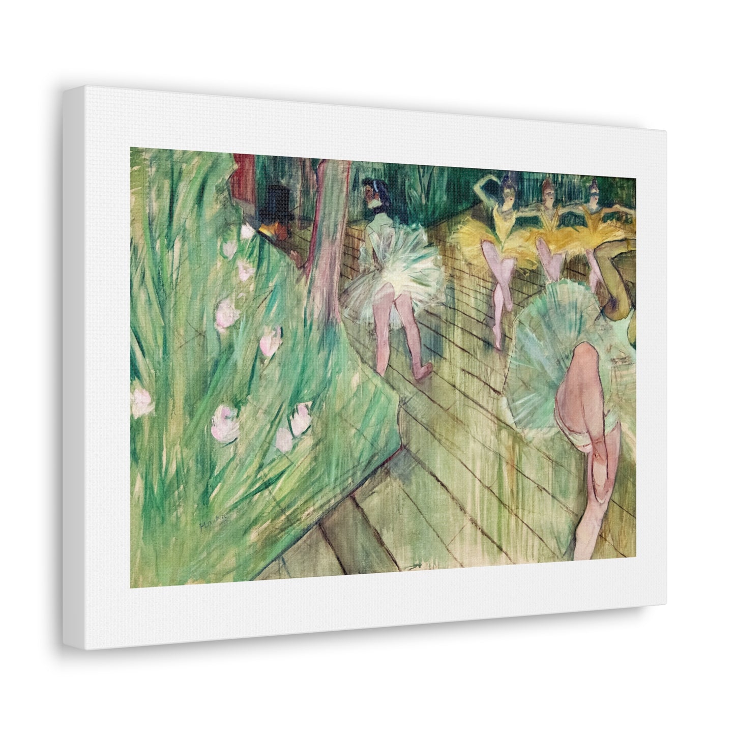 Ballet Scene (1886) by Henri de Toulouse–Lautrec, Canvas Art Print from the Original