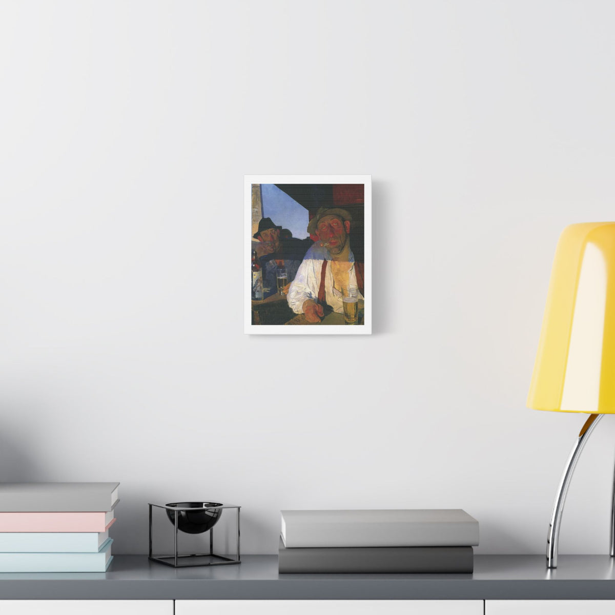 Café Art II, Print on Satin Canvas, Stretched