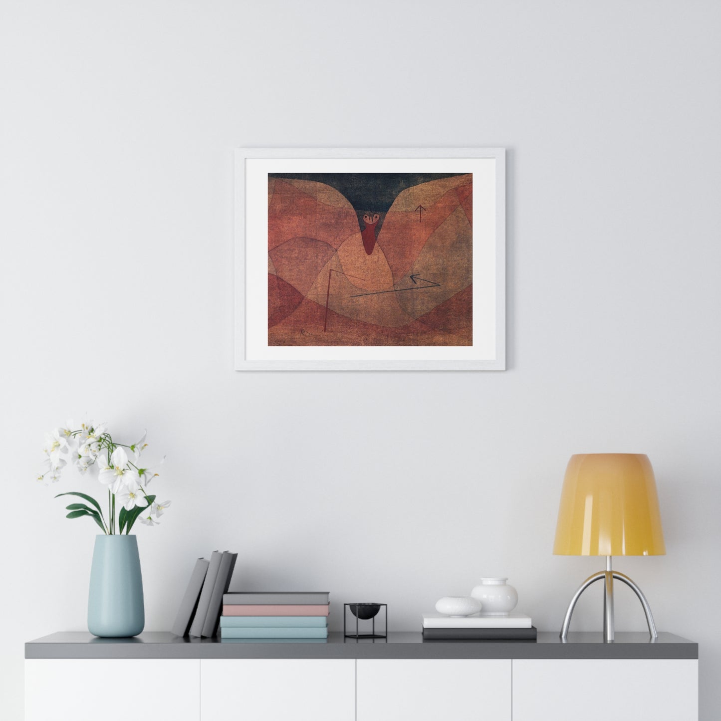 Aviatic Evolution (1934) Painting by Paul Klee from the Original, Framed Art Print