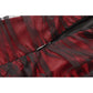 Dark in Love Lilith Red and Black Mesh Panel Goth Gown