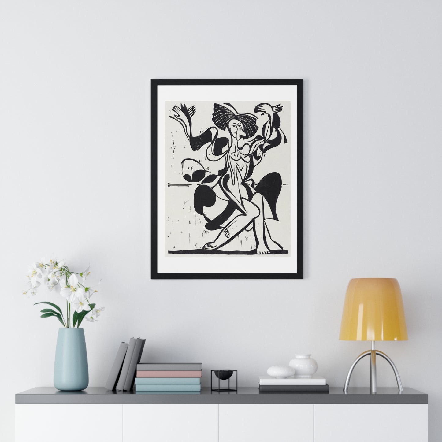 Mary Wigman's Dance (1933) by Ernst Ludwig Kirchner, from the Original, Framed Art Print