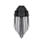 Dark in Love Gothic Tailed Sheer Mesh Petticoat Skirt