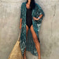 Vireous Bikini Beach Cover-Up Gown