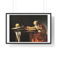 Saint Jerome Writing (1605-1606) by Caravaggio, Large Framed Art Print