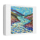 Abstract Oil Painting of a River 'Designed by AI' Art Print on Canvas