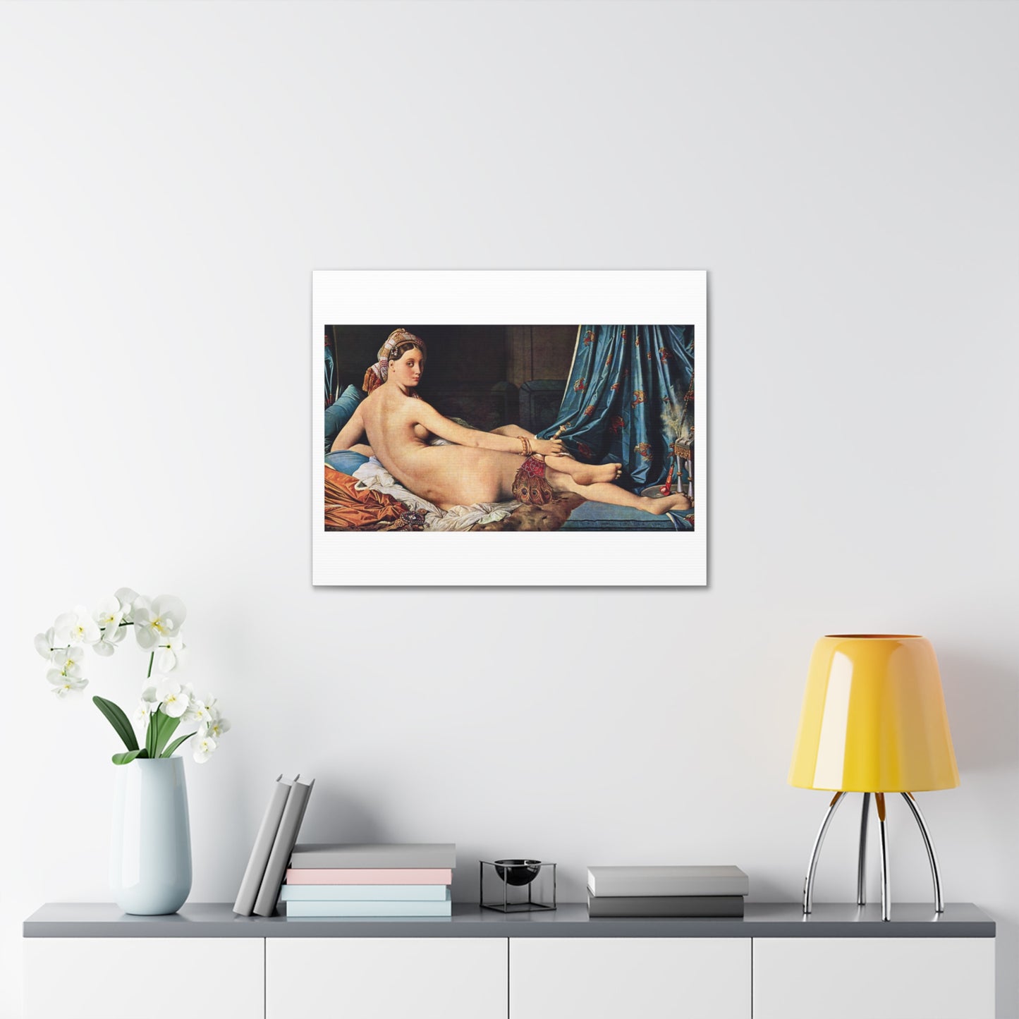 Grande Odalisque (1814) by Jean Auguste Dominique Ingres, Canvas Art Print from the Original