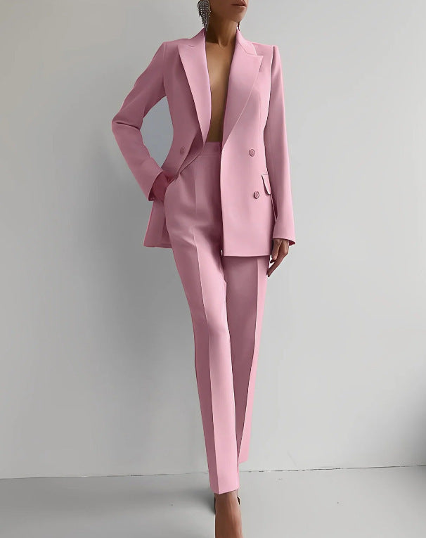 Vireous Women's Classic Trouser Suit, Business Suit, Multi Colours