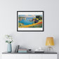 Cornish Harbour in Springtime 'Designed by AI' Framed Art Print