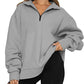 Vireous Turndown Collar Women's Sweatshirt Many Block Colours