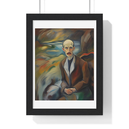A Mind Adrift, Abstract Art 'Designed by AI', Framed Print
