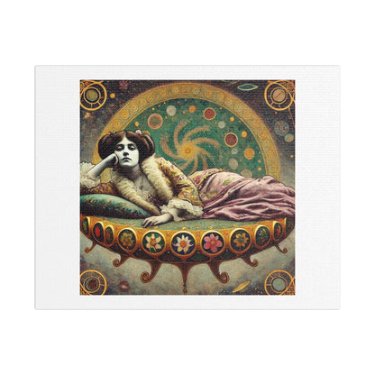 Art Nouveau Woman Poster Art III 'Designed by AI' Print on Canvas