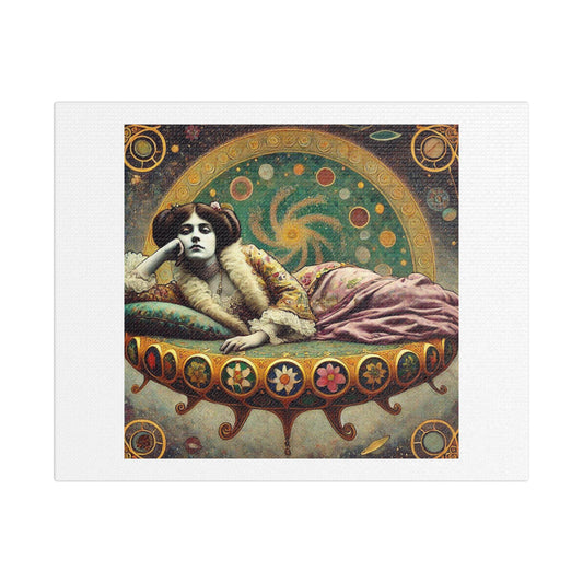 Art Nouveau Woman Poster Art III 'Designed by AI' Print on Canvas