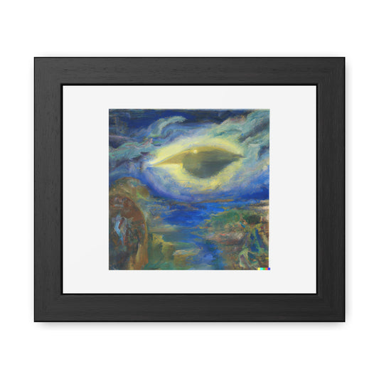 Human Consciousness in the Style of Turner 'Designed by AI' Wooden Framed Print