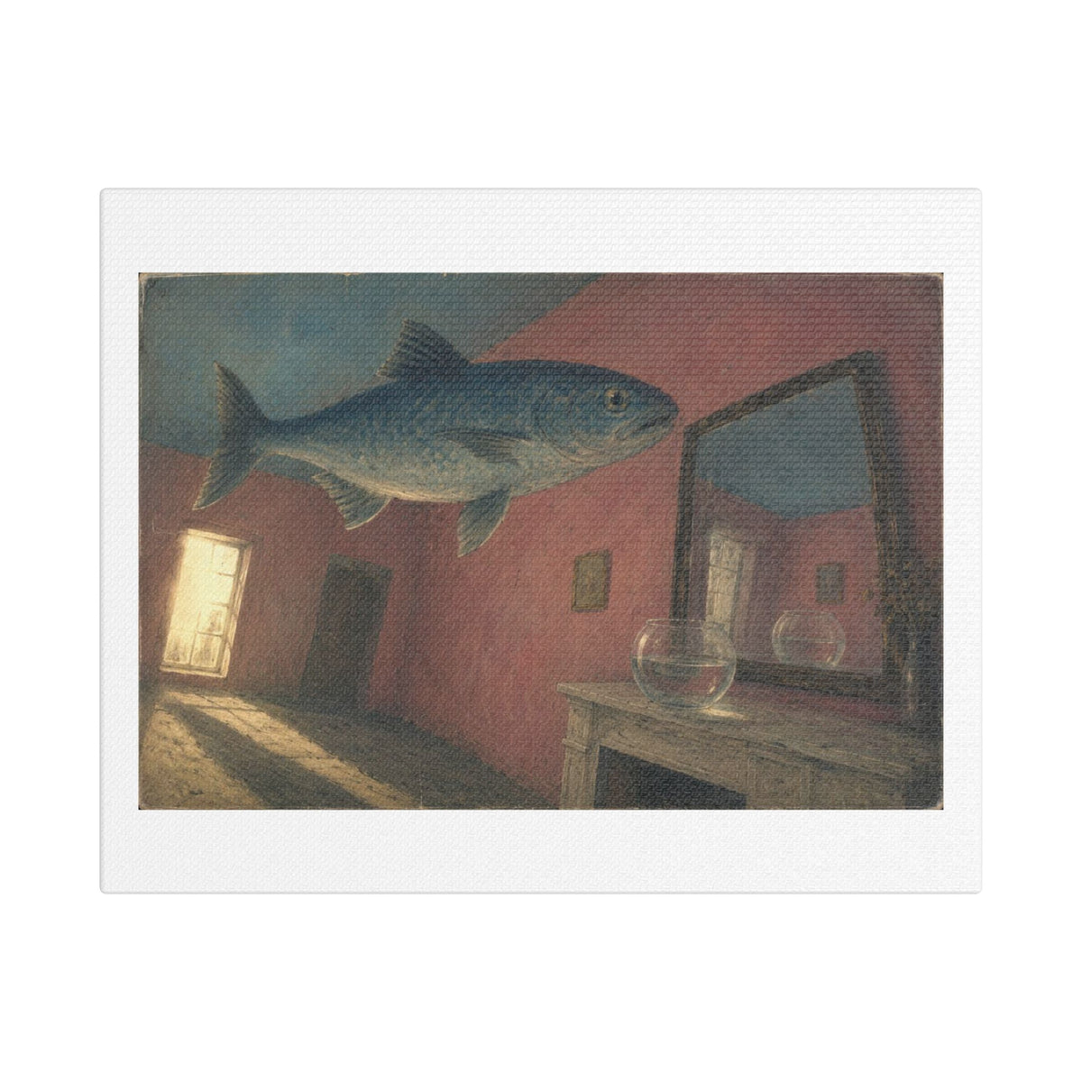 Fish Out of Water, Oil on Canvas, Art Print
