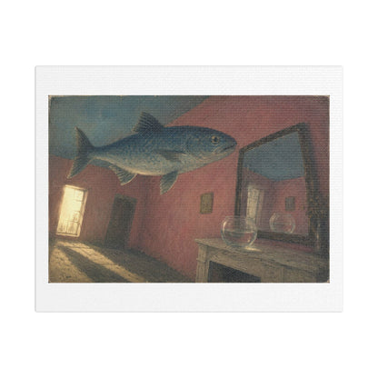 Fish Out of Water, Oil on Canvas, Art Print
