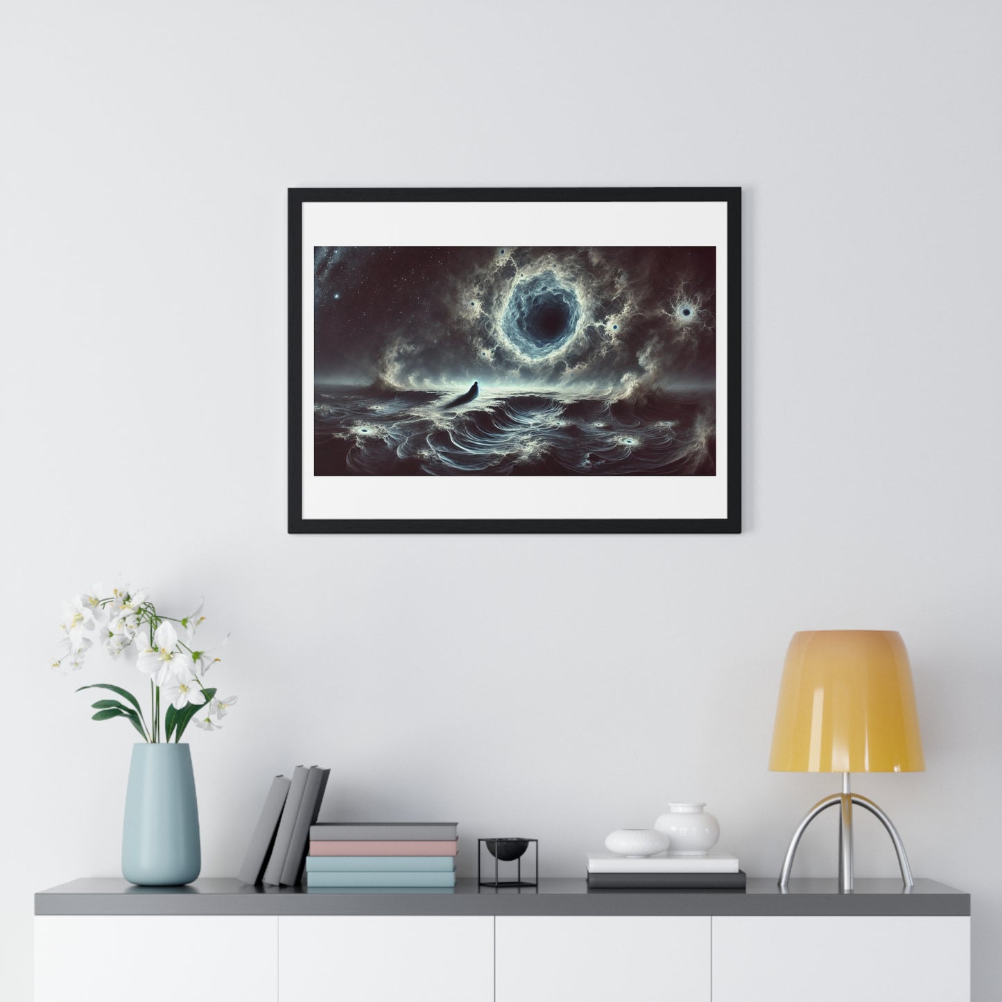 Dirge of the Abyss 'Designed by AI' Framed Art Print