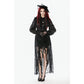Dark in Love Sabina High-Low Sheer Lace Skirt in Black
