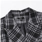 Men's Loose-Fitting Thickened Plaid Jacket, Autumn and Winter Collection