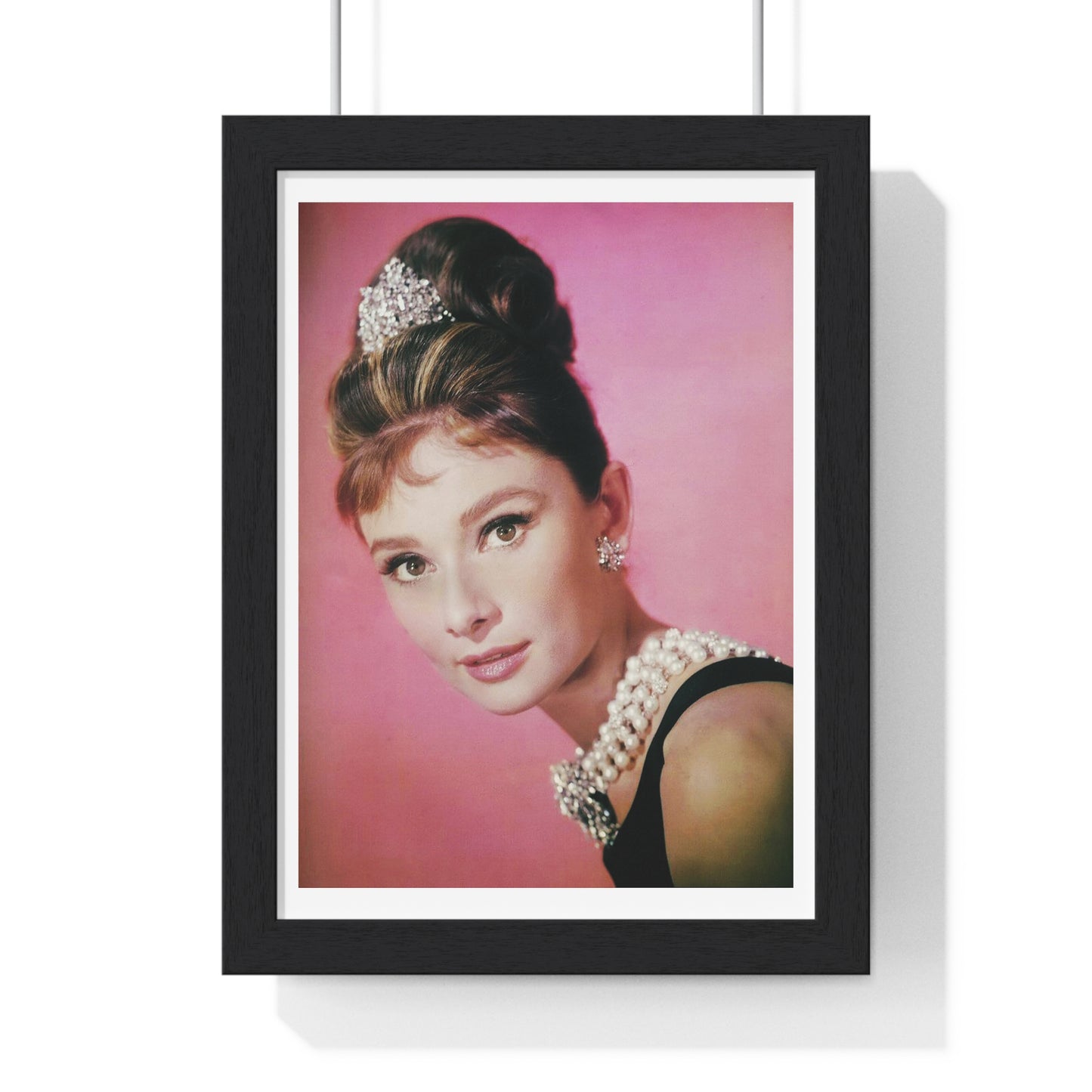 Audrey Hepburn in Breakfast at Tiffany's, Unknown Location, Unknown Date, from the Original, Framed Print