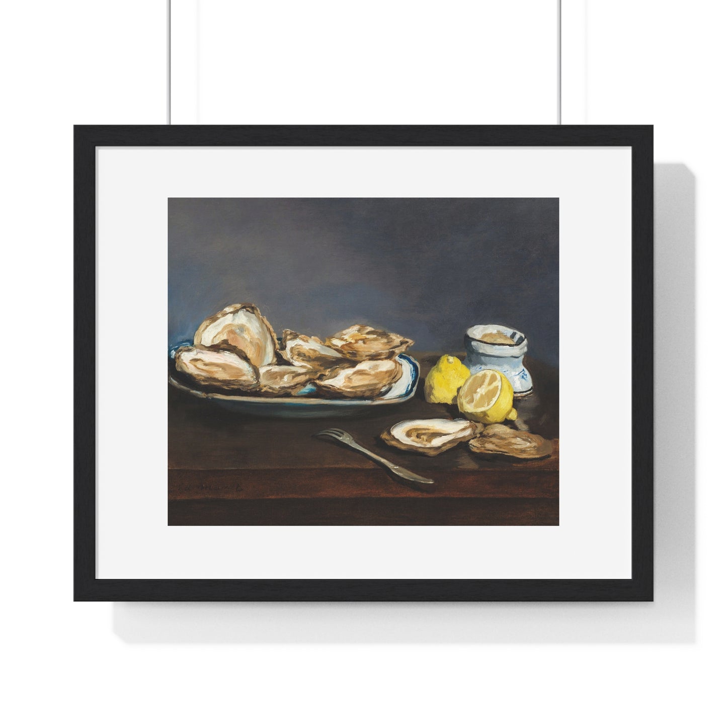 Oysters (1862) by Edouard Manet, from the Original, Framed Art Print