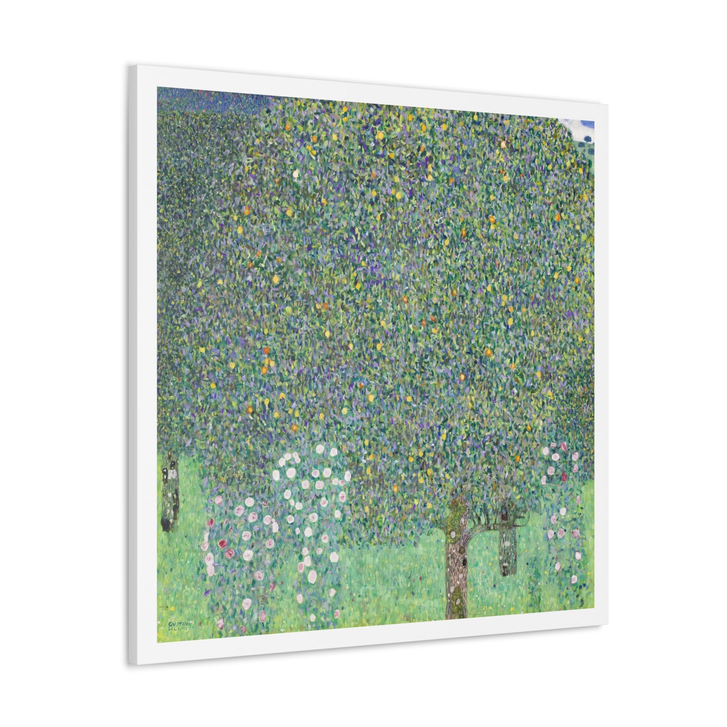 Rosebushes under the Trees (1905) by Gustav Klimt, Canvas Art Print from the Original