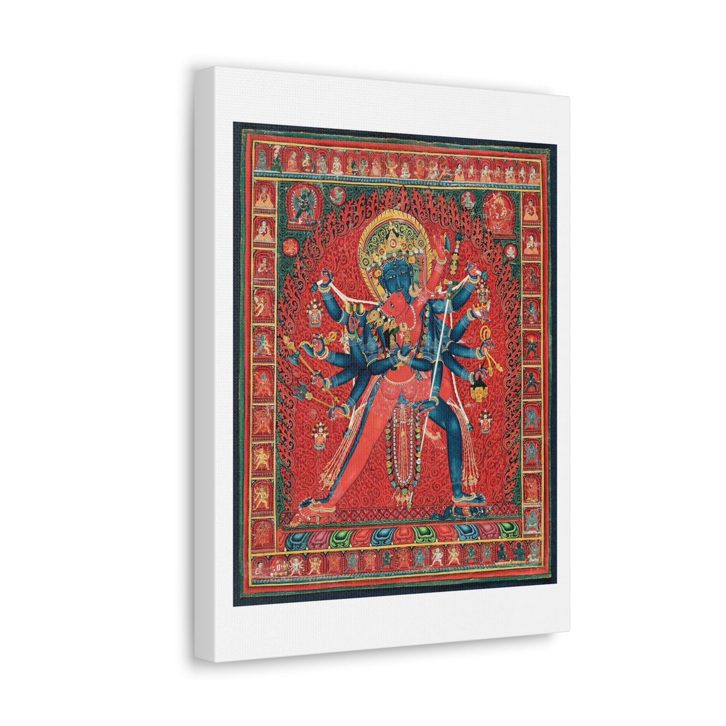 Chakrasamvara and Consort Vajravarahi (1450–1500) Canvas Art Print from the Original