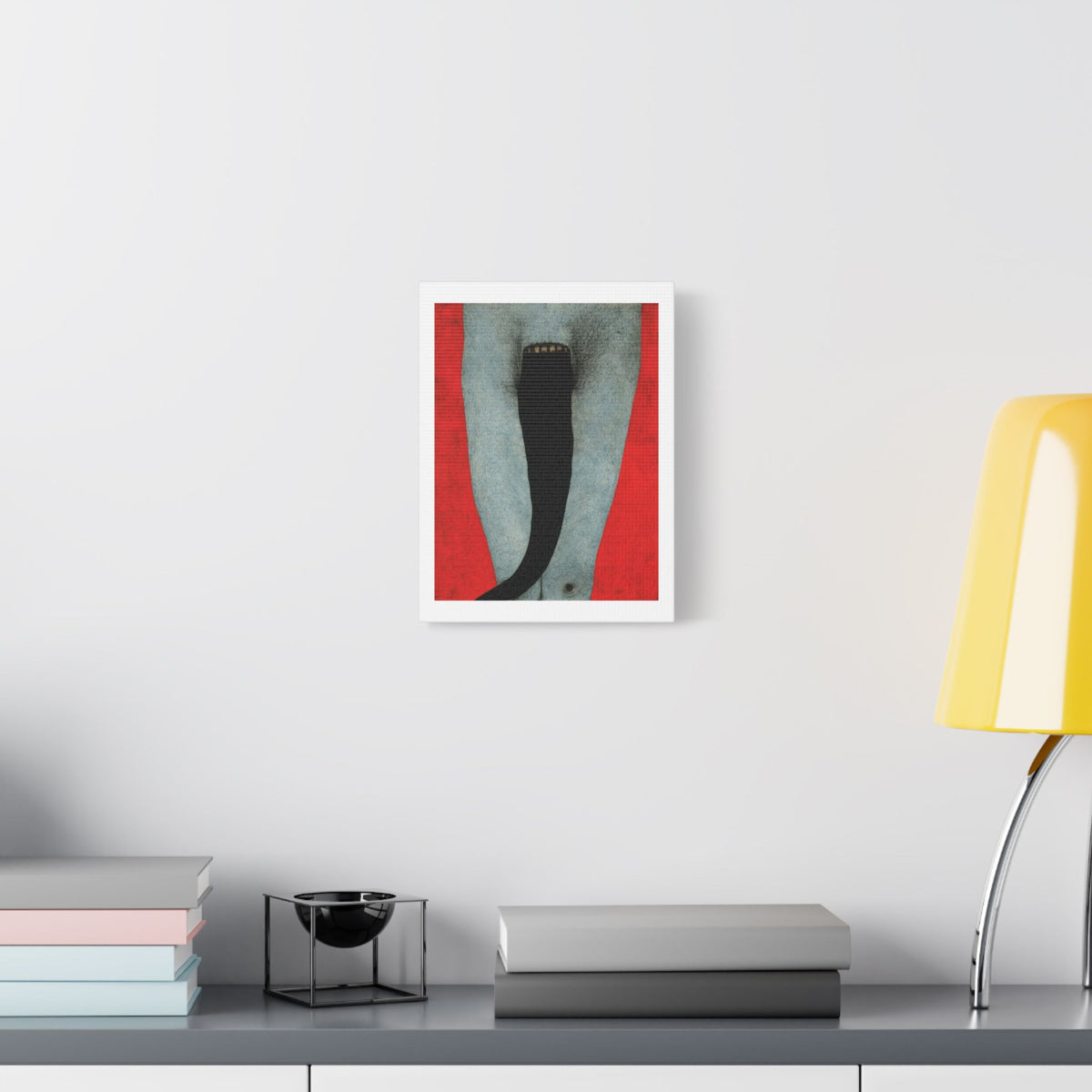 Tongue,  Neo-Surrealism, Art Print on Satin Canvas, Stretched