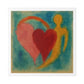 Love and Life in the Art Style of Helen Frankenthaller 'Designed by AI' Canvas Art Print