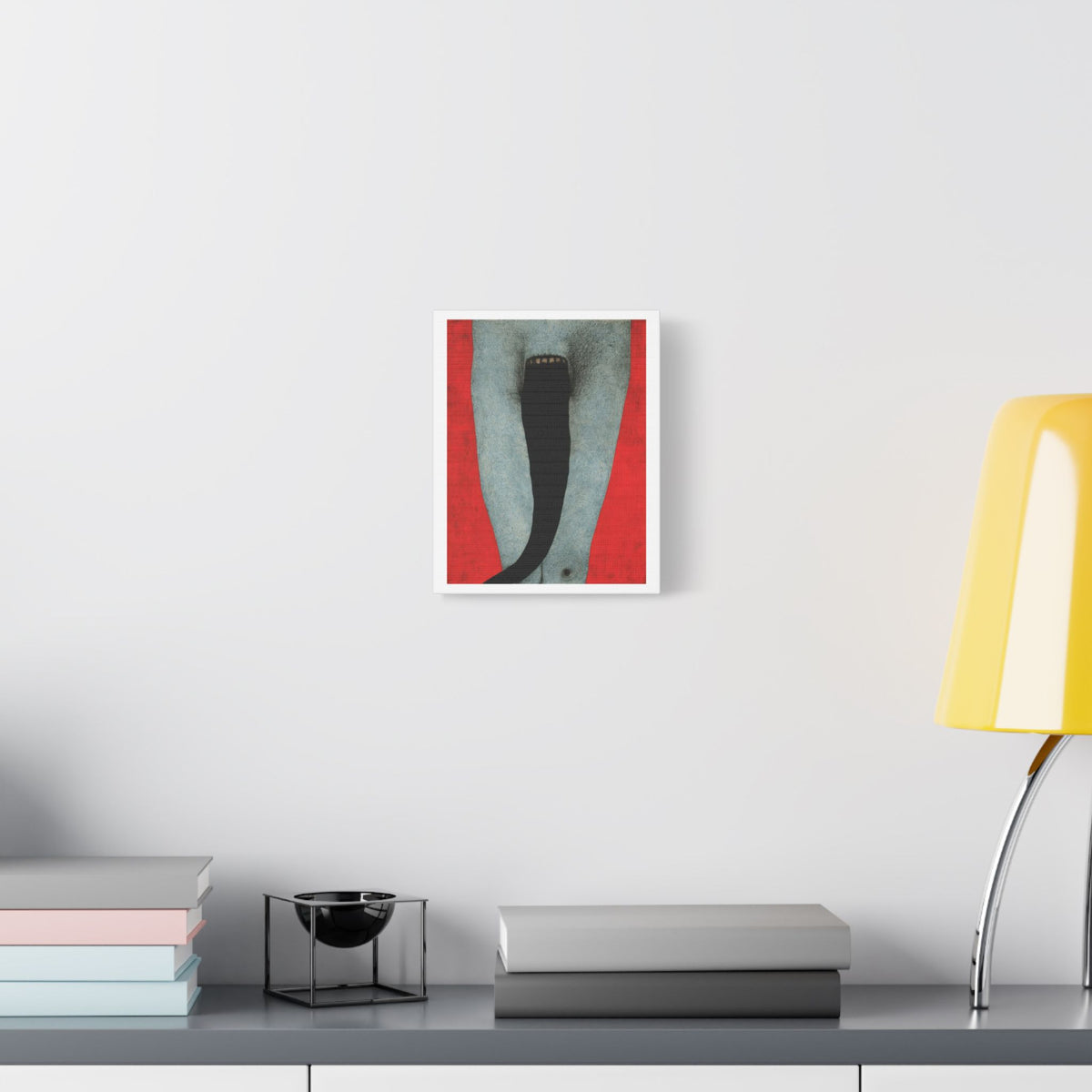 Tongue,  Neo-Surrealism, Art Print on Satin Canvas, Stretched