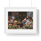 Fruit and Vegetable Market with a Young Fruit Seller (1650–1660) by Jan van Kessel, from the Original, Framed Print