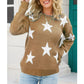 Vireous Five-Pointed Star Casual Women's Sweater