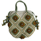 Wool Crocheted Drawstring Handmade Shoulder Handbag