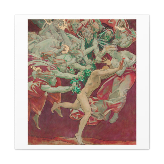 Study for the Museum of Fine Arts, Boston 'Murals: Orestes and the Furies' (1920–1921) by John Singer Sargent, Canvas Art Print from the Original