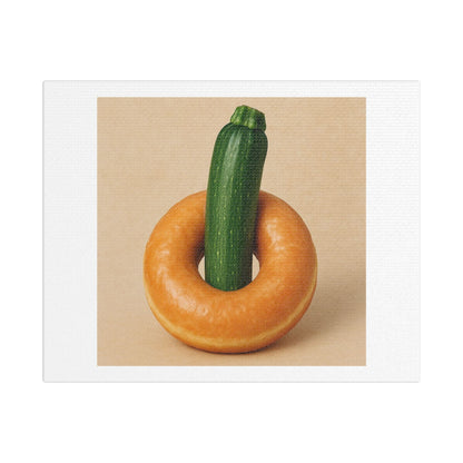 Food Porn, Photorealistic Art 'Designed by AI' Print on Satin Canvas